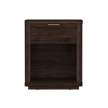 Evelyn - Nightstand With 1 Drawer And Open Shelf - The Sleep Loft - Online Mattress Showroom NYC