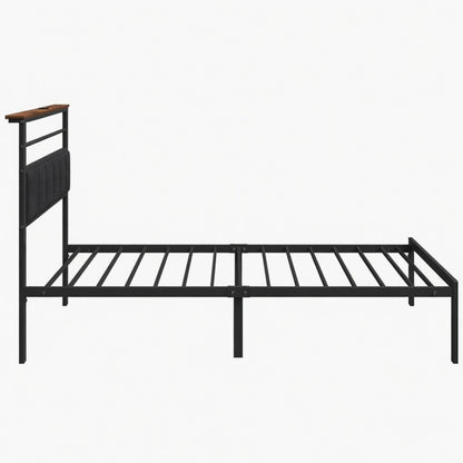Platform Bed Frame With Charging Station & Headboard Storage