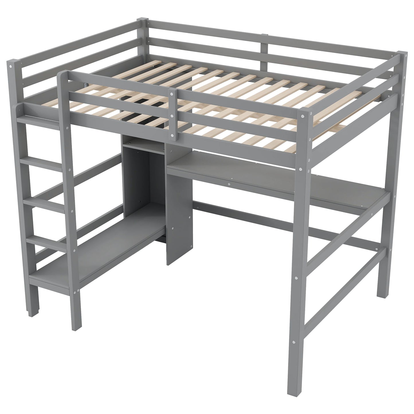 Loft Bed With Built In Desk And Multifunction Shelves - The Sleep Loft - Online Mattress Showroom NYC