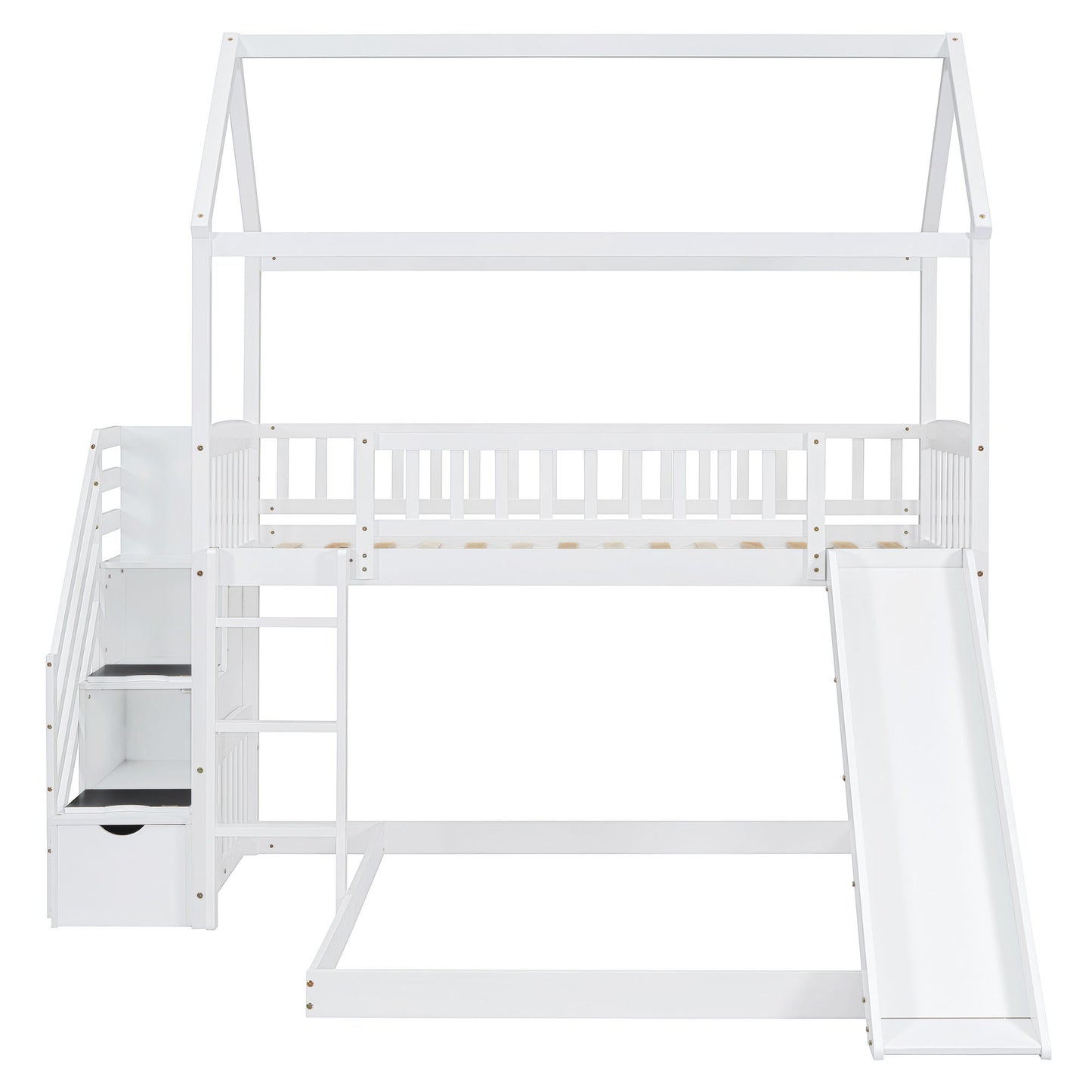 House Bunk Bed With Slide - The Sleep Loft - Online Mattress Showroom NYC