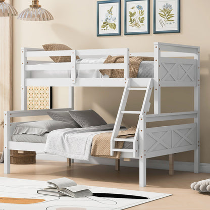 Bunk Bed With Ladder And Safety Guardrail - The Sleep Loft - Online Mattress Showroom NYC