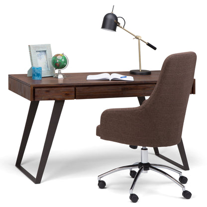 Lowry - Desk - Distressed Charcoal Brown - The Sleep Loft - Online Mattress Showroom NYC