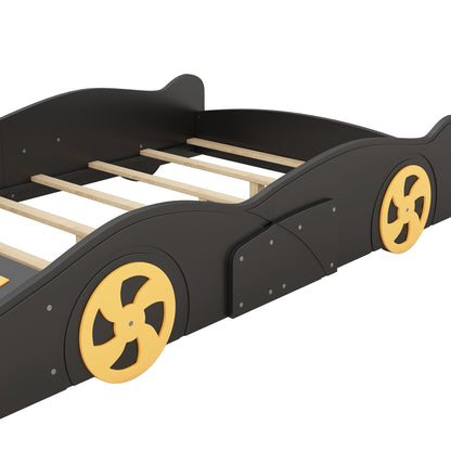 Race Car Shaped Platform Bed With Wheels And Storage - The Sleep Loft - Online Mattress Showroom NYC