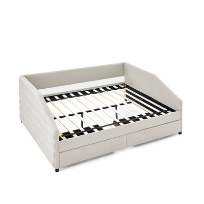 Elegant Daybed With Trundle Upholstered Tufted Sofa Bed - The Sleep Loft - Online Mattress Showroom NYC