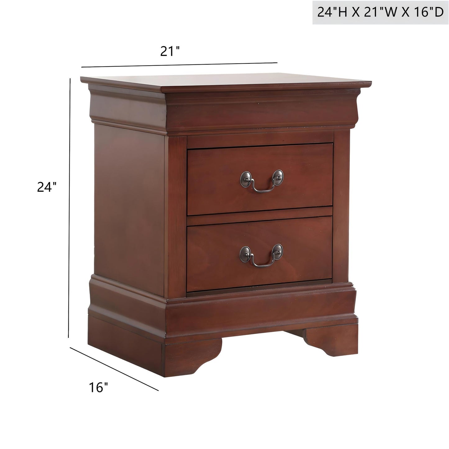 Traditional Style Design Nightstand - The Sleep Loft - Online Mattress Showroom NYC