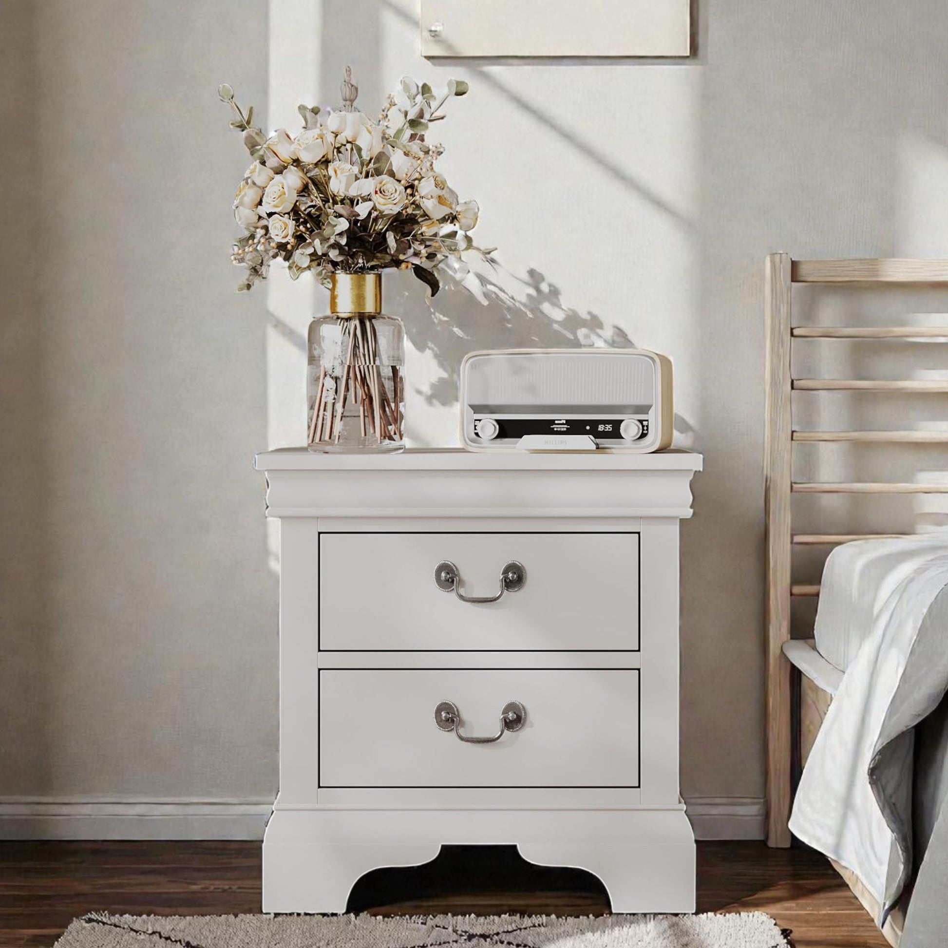 Nightstand With 2 Drawers - The Sleep Loft - Online Mattress Showroom NYC