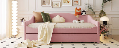 Upholstered Daybed With Light And Trundle - The Sleep Loft - Online Mattress Showroom NYC