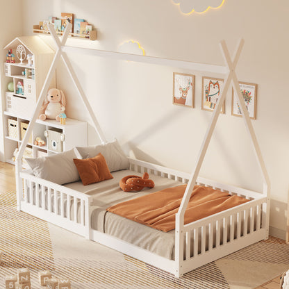 House Shaped Design Bed With Fence - The Sleep Loft - Online Mattress Showroom NYC