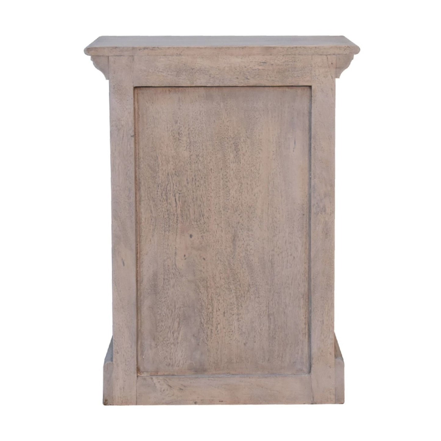 Glazed Bedside Table - Stone White - The Sleep Loft - Online Mattress Showroom NYC