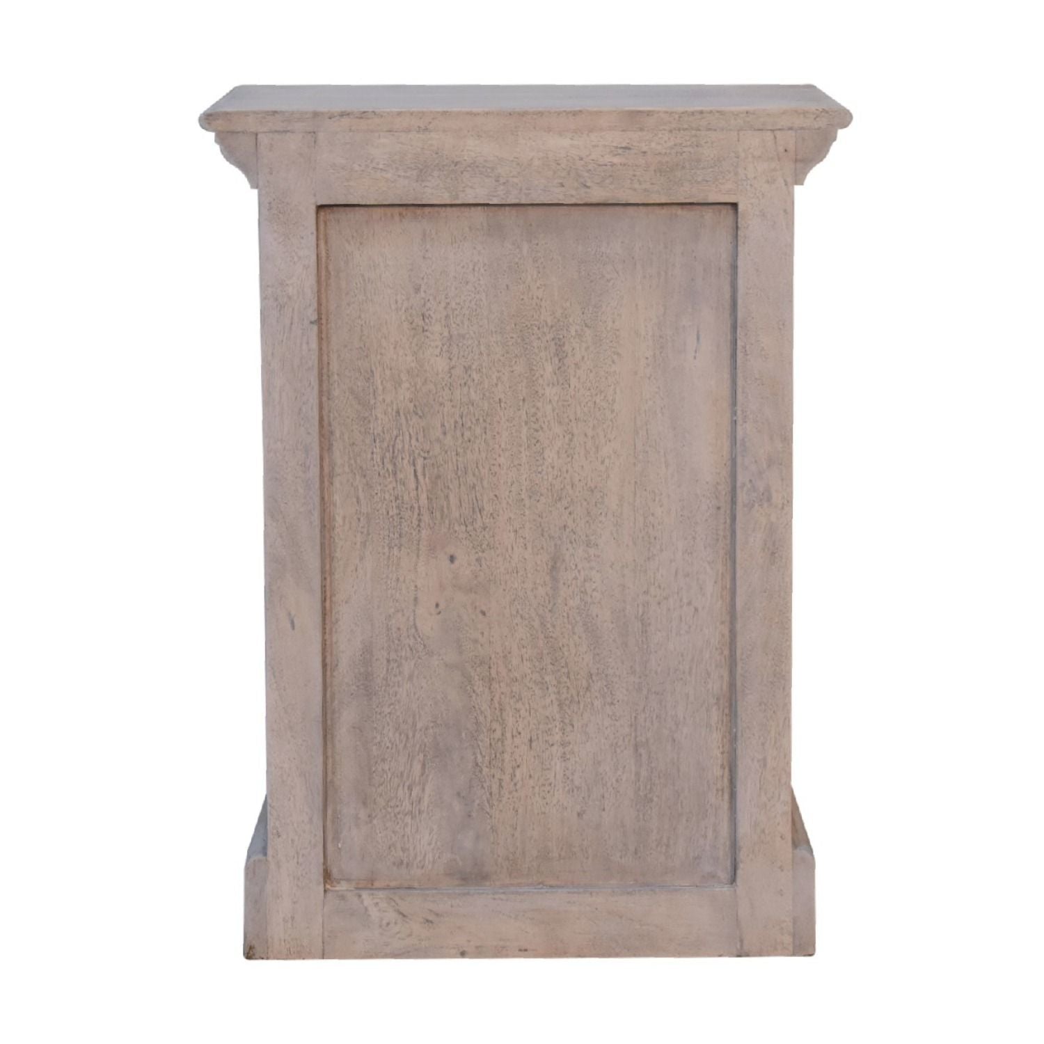 Glazed Bedside Table - Stone White - The Sleep Loft - Online Mattress Showroom NYC