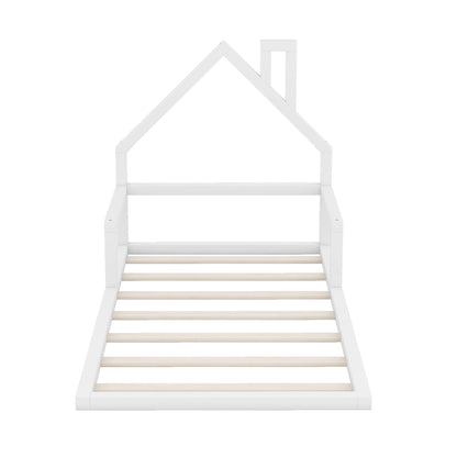 Floor Bed With House Shaped Headboard - The Sleep Loft - Online Mattress Showroom NYC