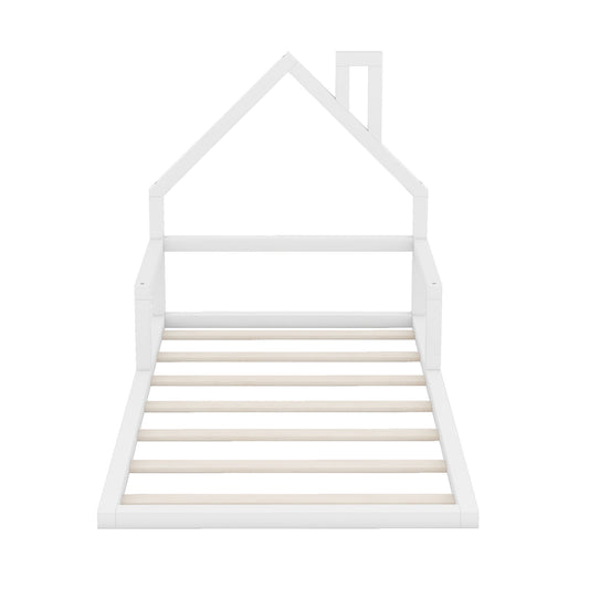 Floor Bed With House Shaped Headboard - The Sleep Loft - Online Mattress Showroom NYC