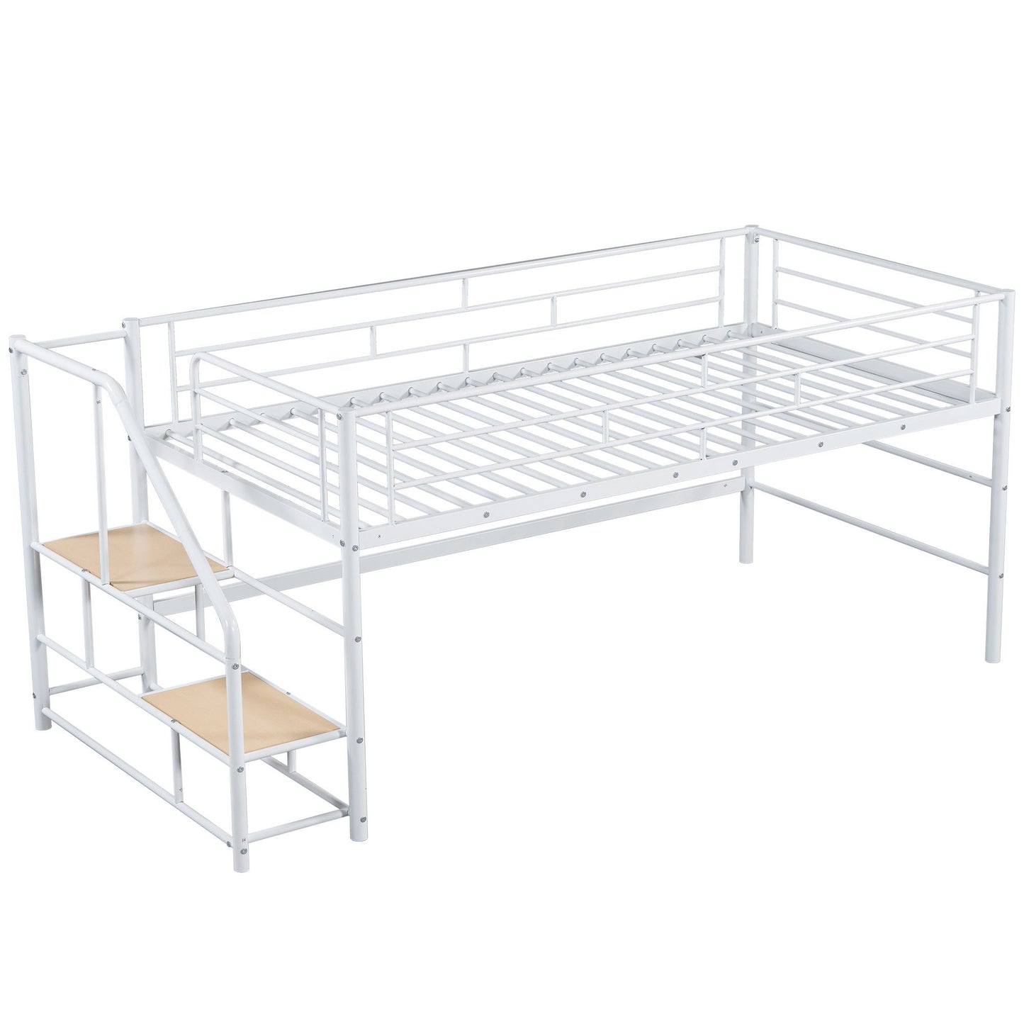 Loft Bed With Storage Stairs And Metal Frame - The Sleep Loft - Online Mattress Showroom NYC