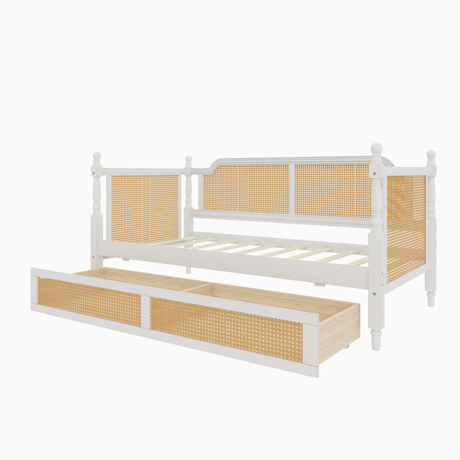 Traditional Style Rattan Daybed, No Box Spring Needed - The Sleep Loft - Online Mattress Showroom NYC