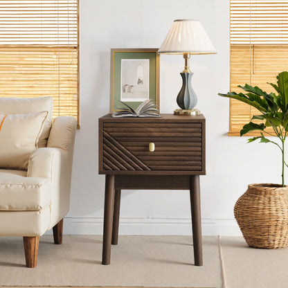 Medieval - Bedside Table - Walnut - The Sleep Loft - Online Mattress Showroom NYC