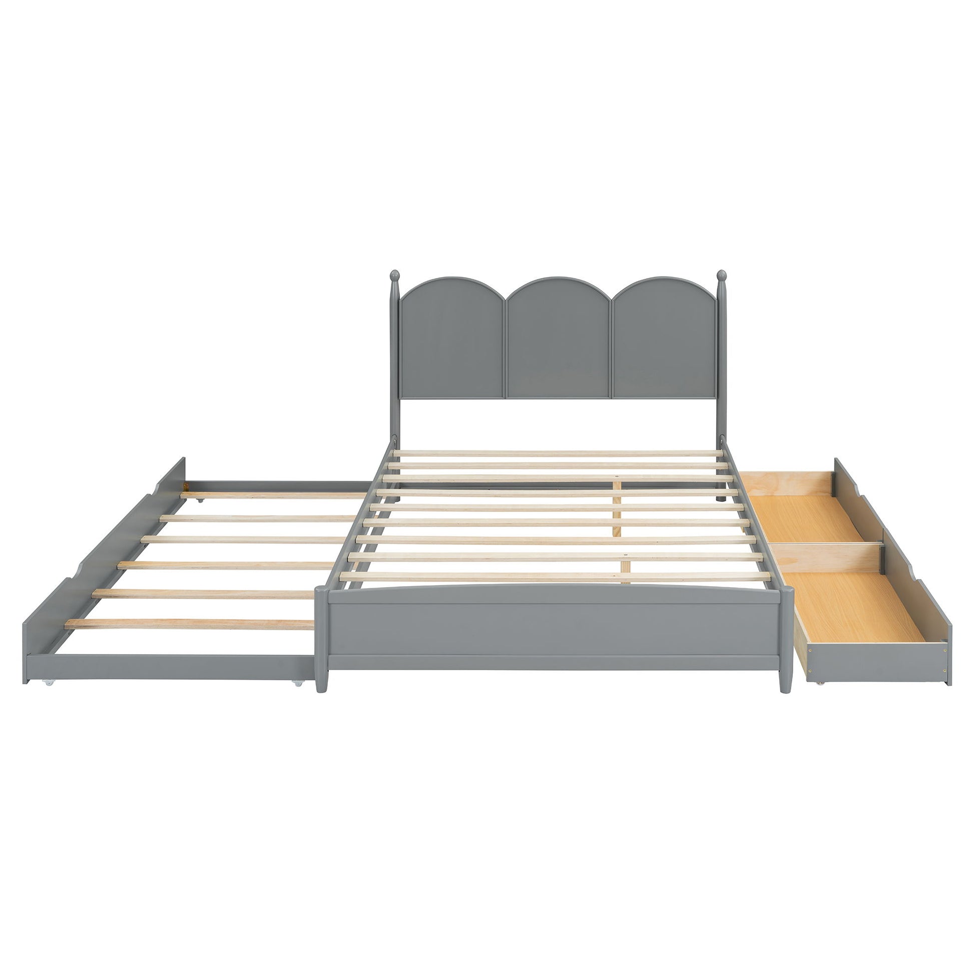 Platform Bed With With 2 Big Drawers And Trundle - The Sleep Loft - Online Mattress Showroom NYC
