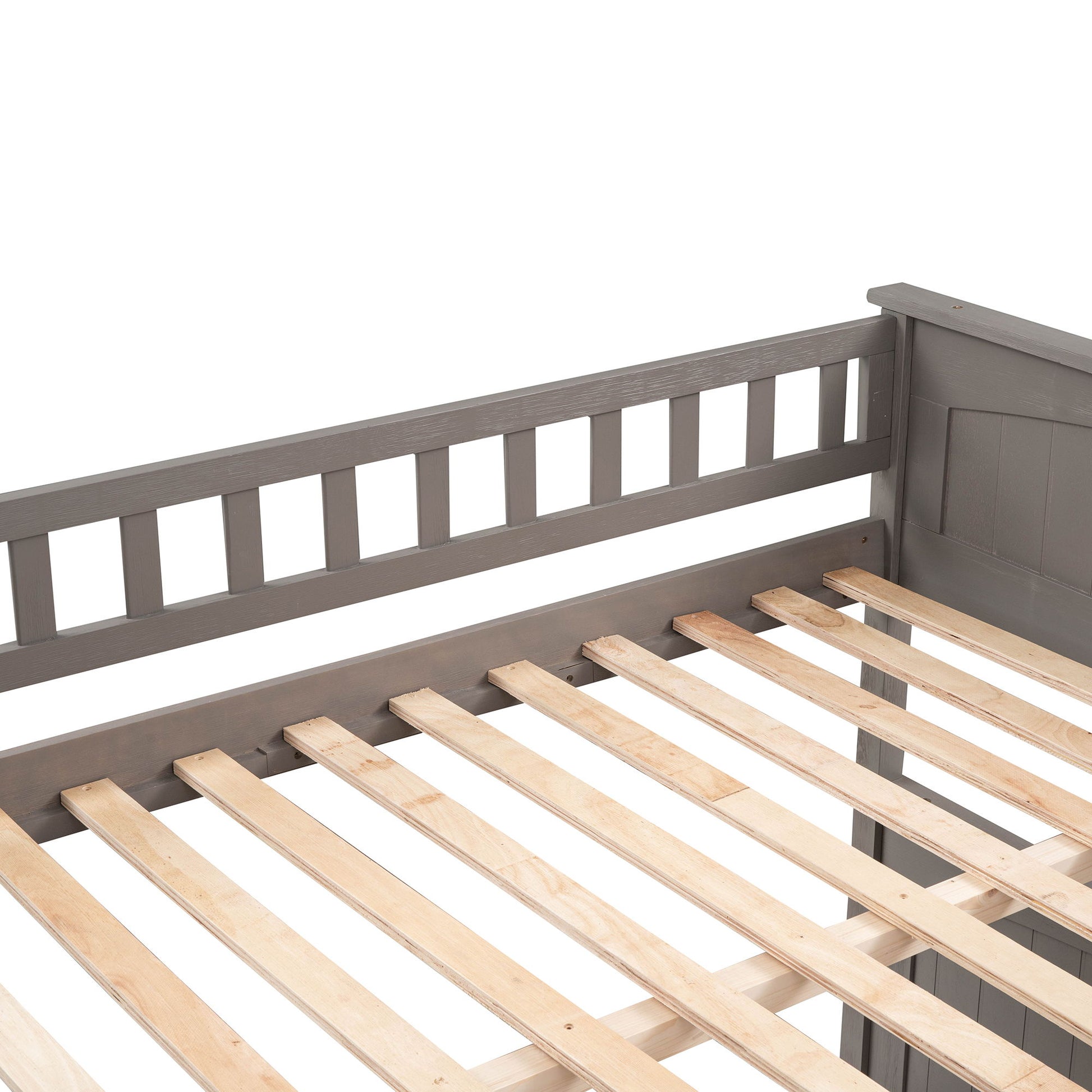 Bunk Bed With Twin Size Trundle, Guardrails - The Sleep Loft - Online Mattress Showroom NYC