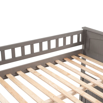 Bunk Bed With Twin Size Trundle, Guardrails - The Sleep Loft - Online Mattress Showroom NYC