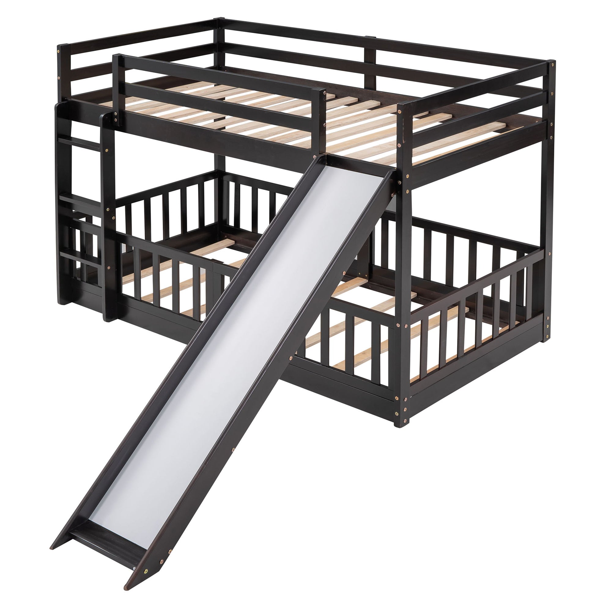 Bunk Bed With Convertible Ladder And Slide - The Sleep Loft - Online Mattress Showroom NYC