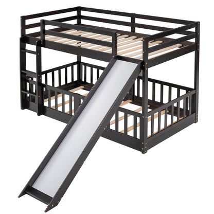 Bunk Bed With Convertible Ladder And Slide - The Sleep Loft - Online Mattress Showroom NYC