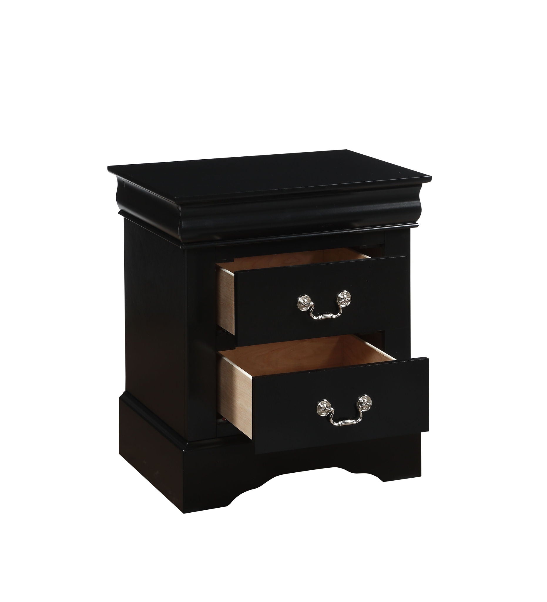 Louis Philippe III - Sleek Design Nightstand - The Sleep Loft - Online Mattress Showroom NYC