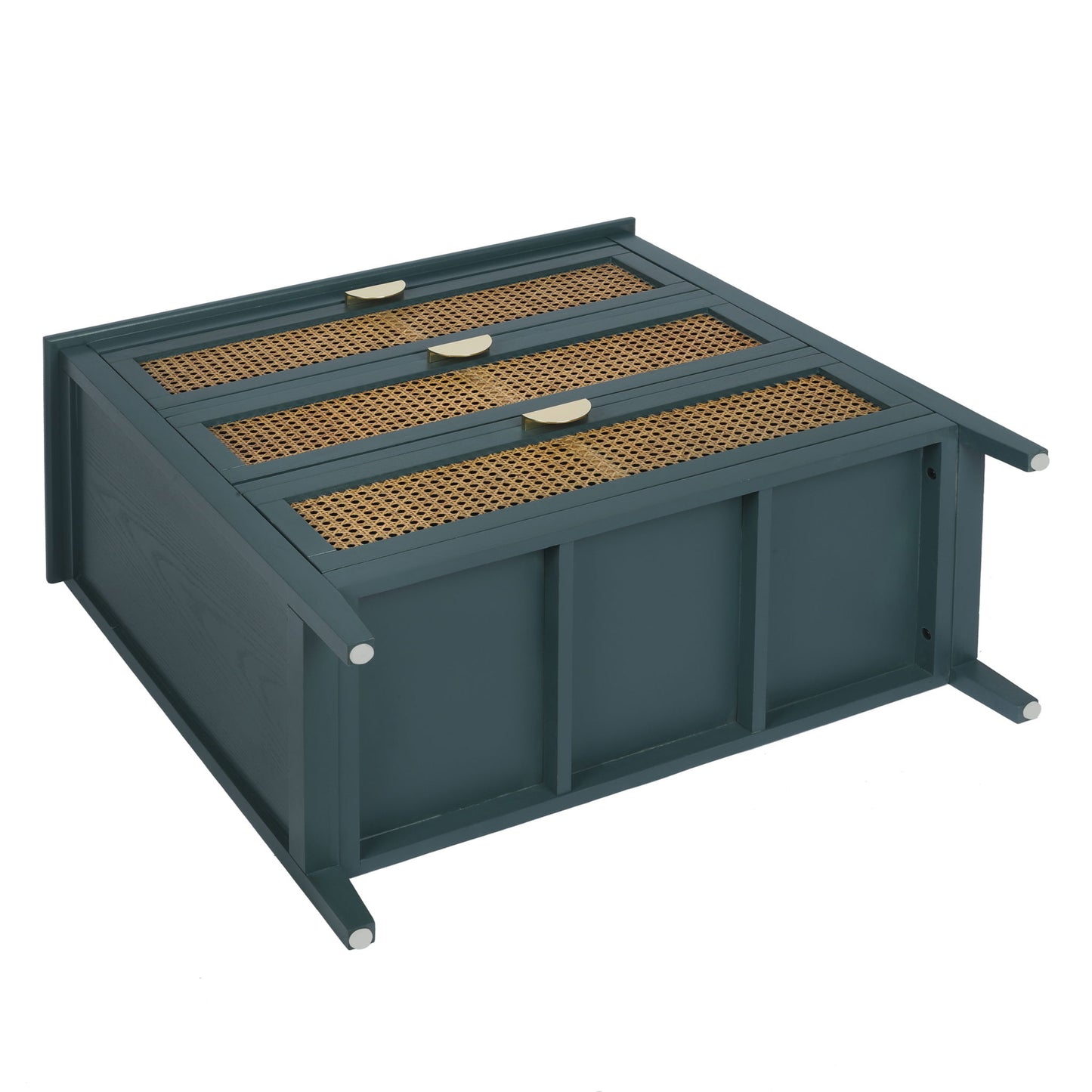 3 Drawer Cabinet, Natural Rattan, American Furniture - The Sleep Loft - Online Mattress Showroom NYC