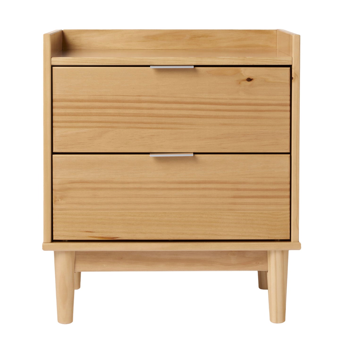 Modern 2 Drawer Nightstand - Natural Pine - The Sleep Loft - Online Mattress Showroom NYC