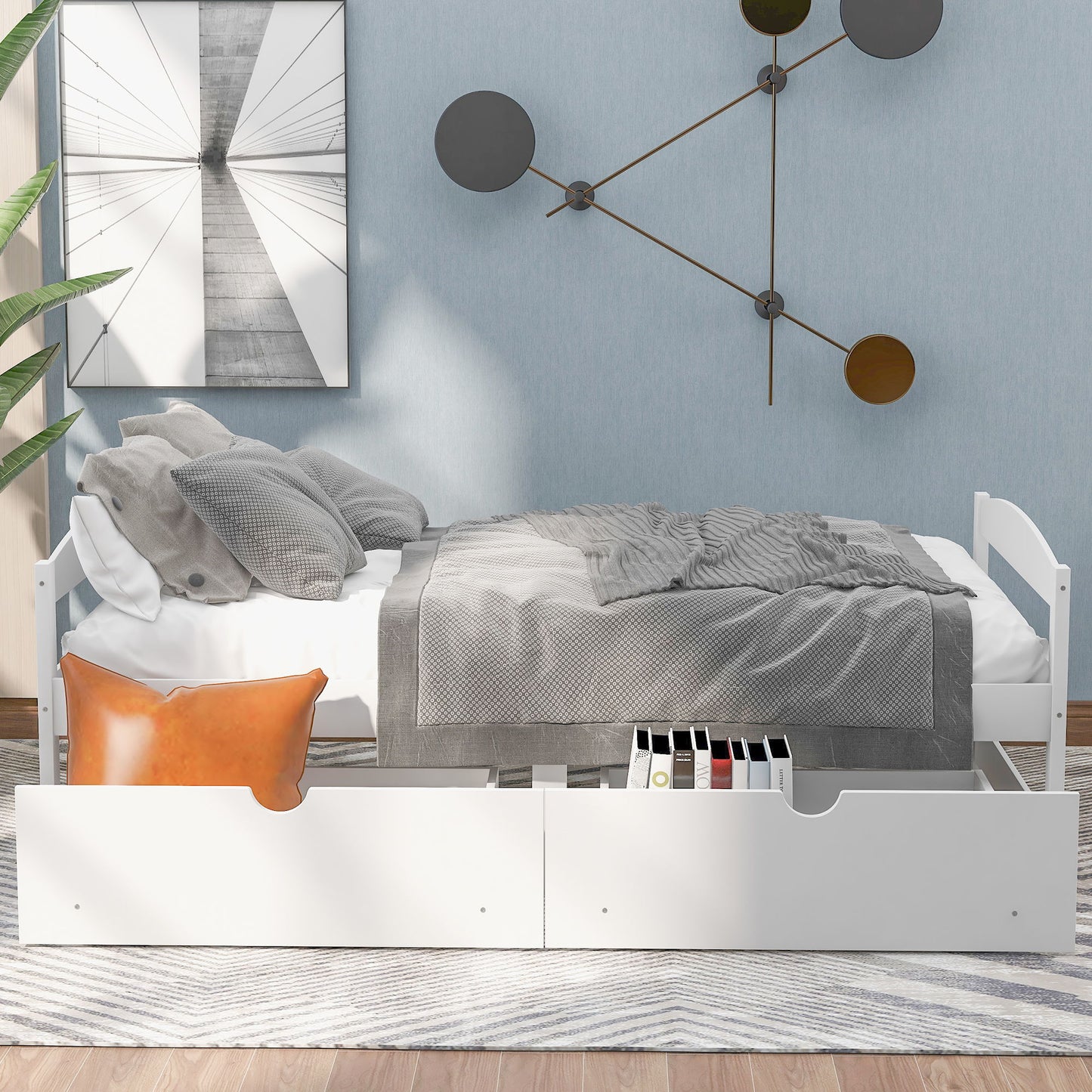 Platform Bed With 2 Drawers - The Sleep Loft - Online Mattress Showroom NYC