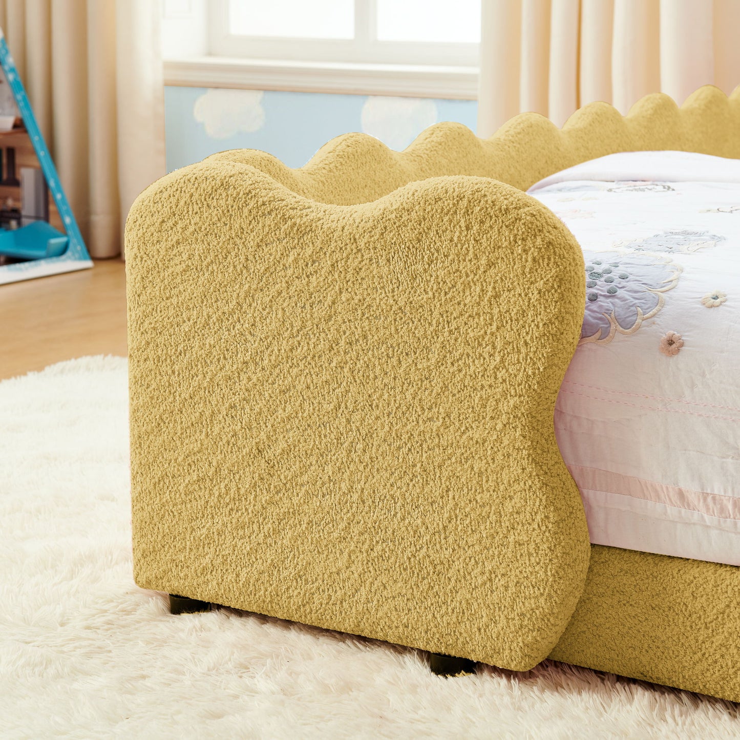 Cute Dinosaur Shaped Bed With Safety Guardrail, Toddler Frame - The Sleep Loft - Online Mattress Showroom NYC