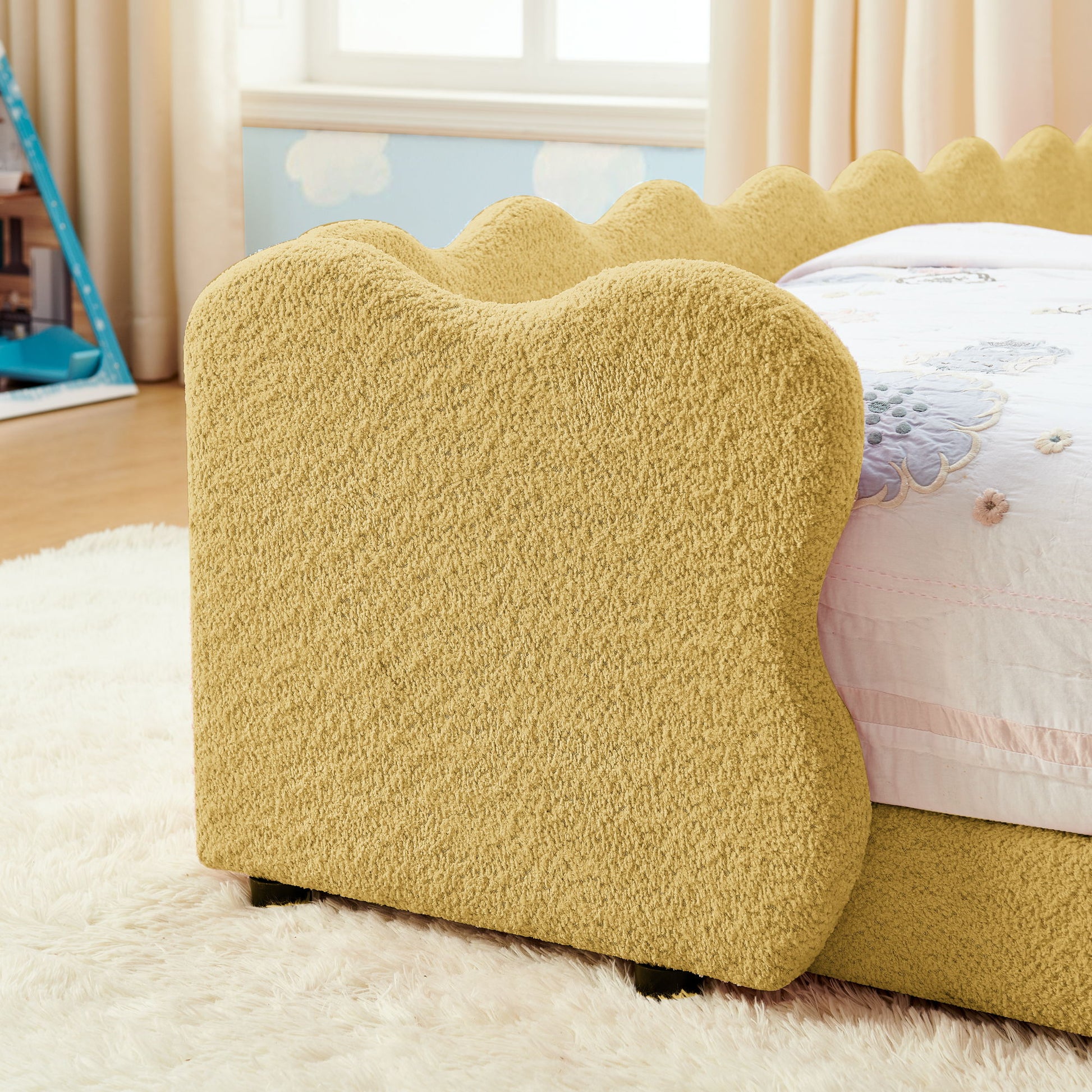 Cute Dinosaur Shaped Bed With Safety Guardrail, Toddler Frame - The Sleep Loft - Online Mattress Showroom NYC