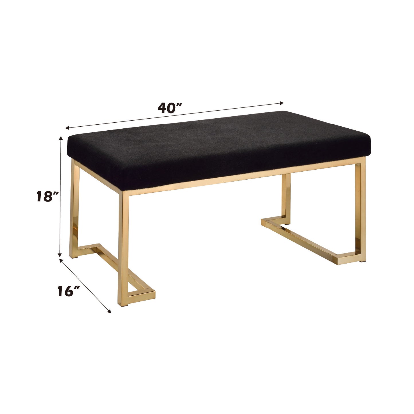 Boice - Bench - Black - The Sleep Loft - Online Mattress Showroom NYC
