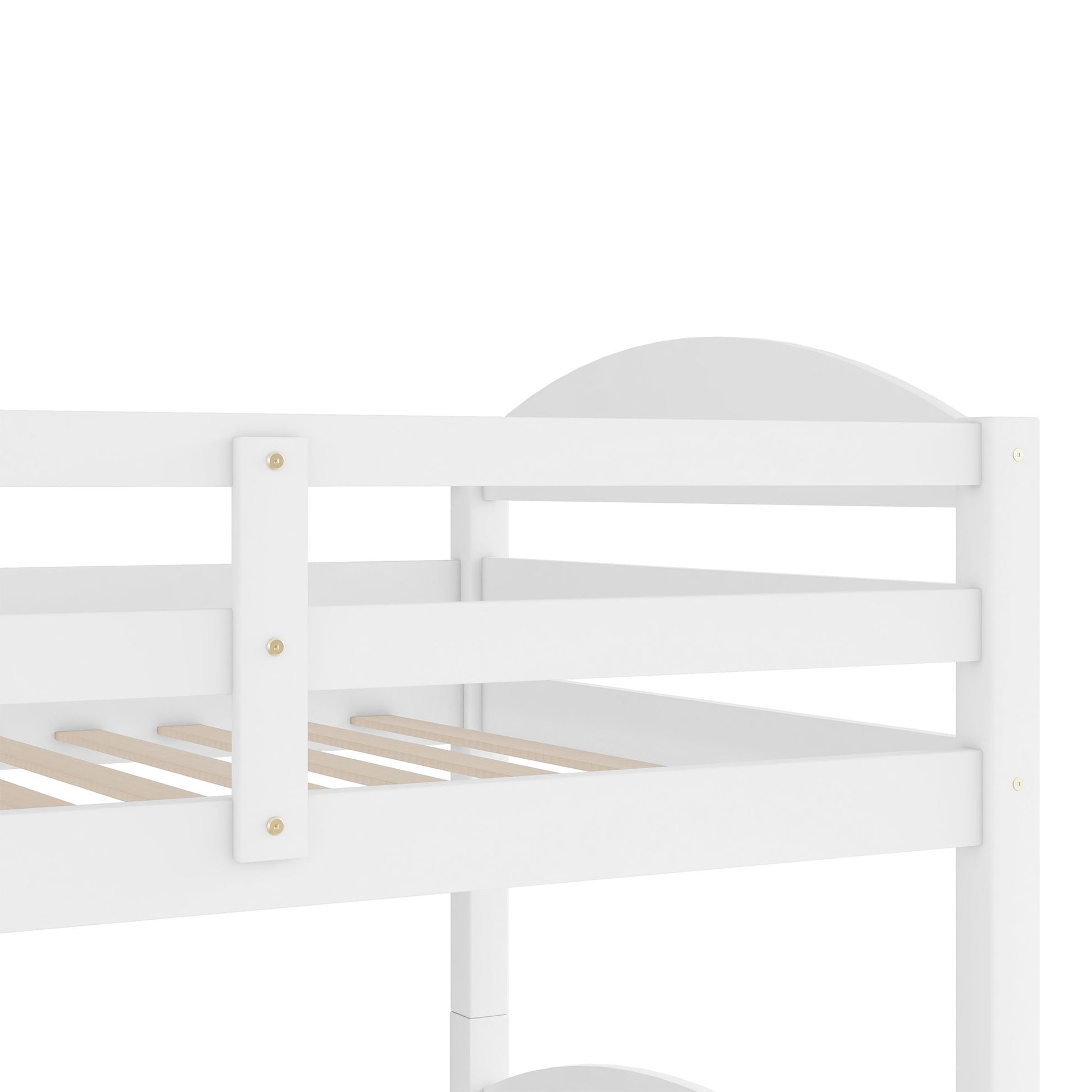 Twin L-Shaped Bunk Bed With Trundle - White - The Sleep Loft - Online Mattress Showroom NYC