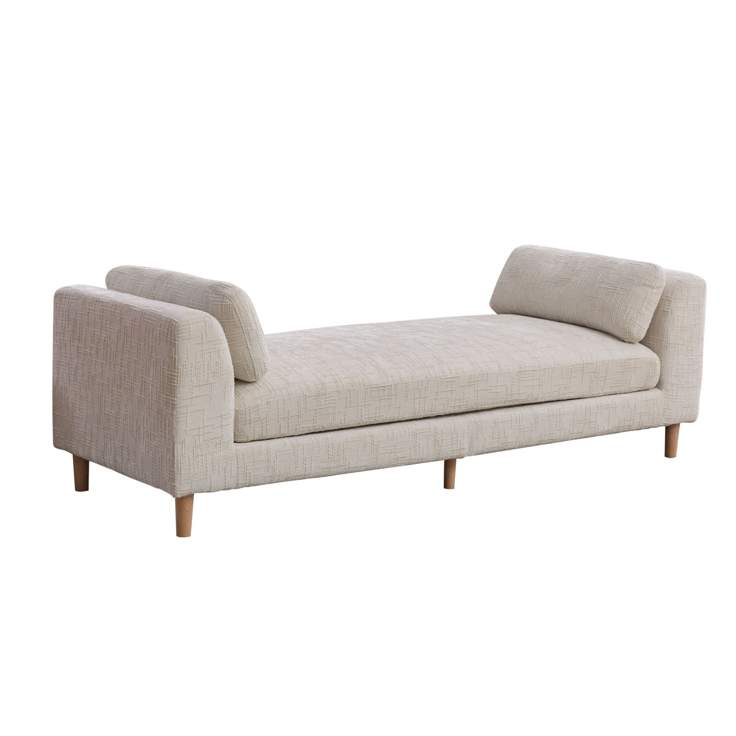 Modern Upholstered End Of Bed Bench With Armrests - The Sleep Loft - Online Mattress Showroom NYC