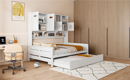 Daybed With All-In-One Cabinet And Shelf - The Sleep Loft - Online Mattress Showroom NYC