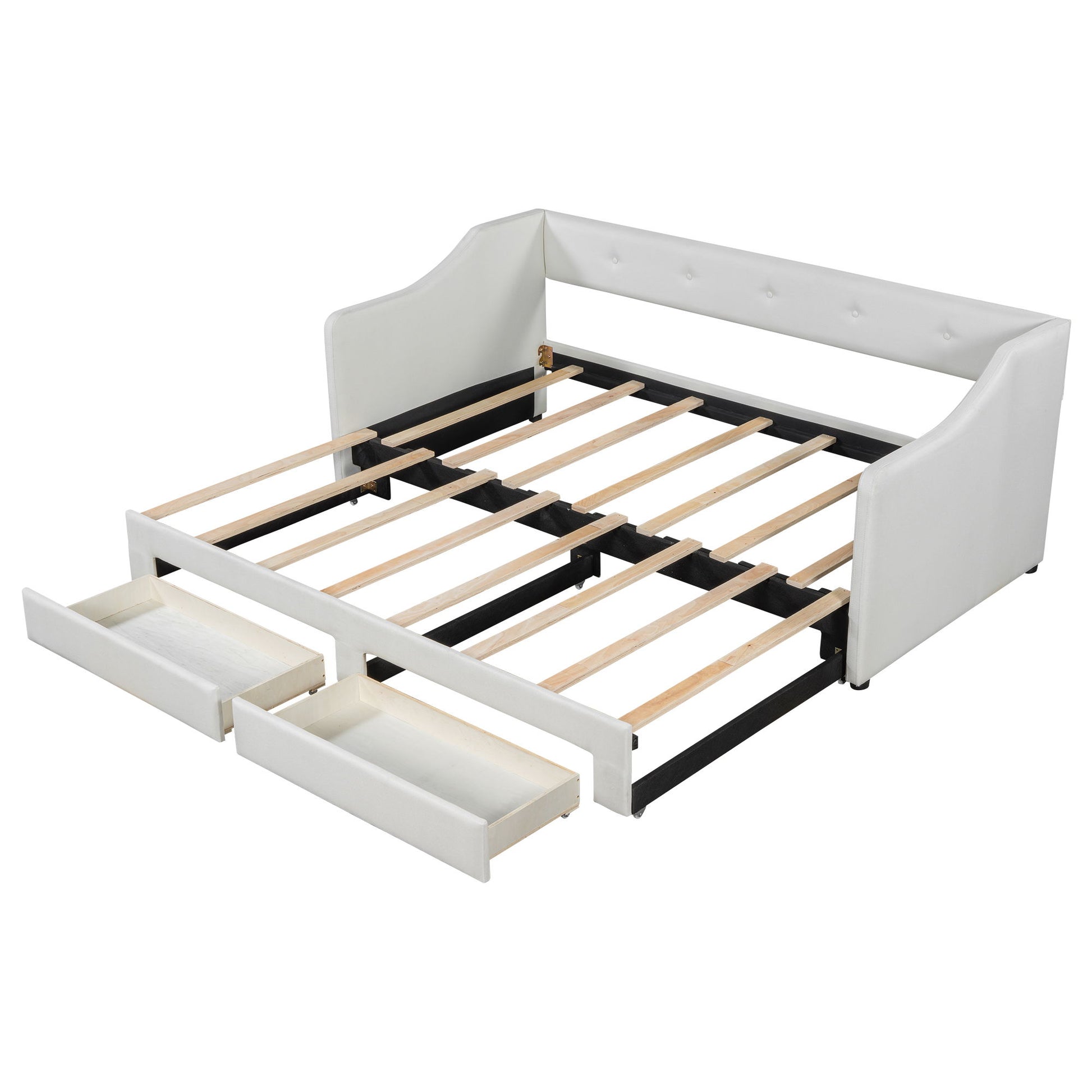 Upholstered Daybed With 2 Drawers - The Sleep Loft - Online Mattress Showroom NYC