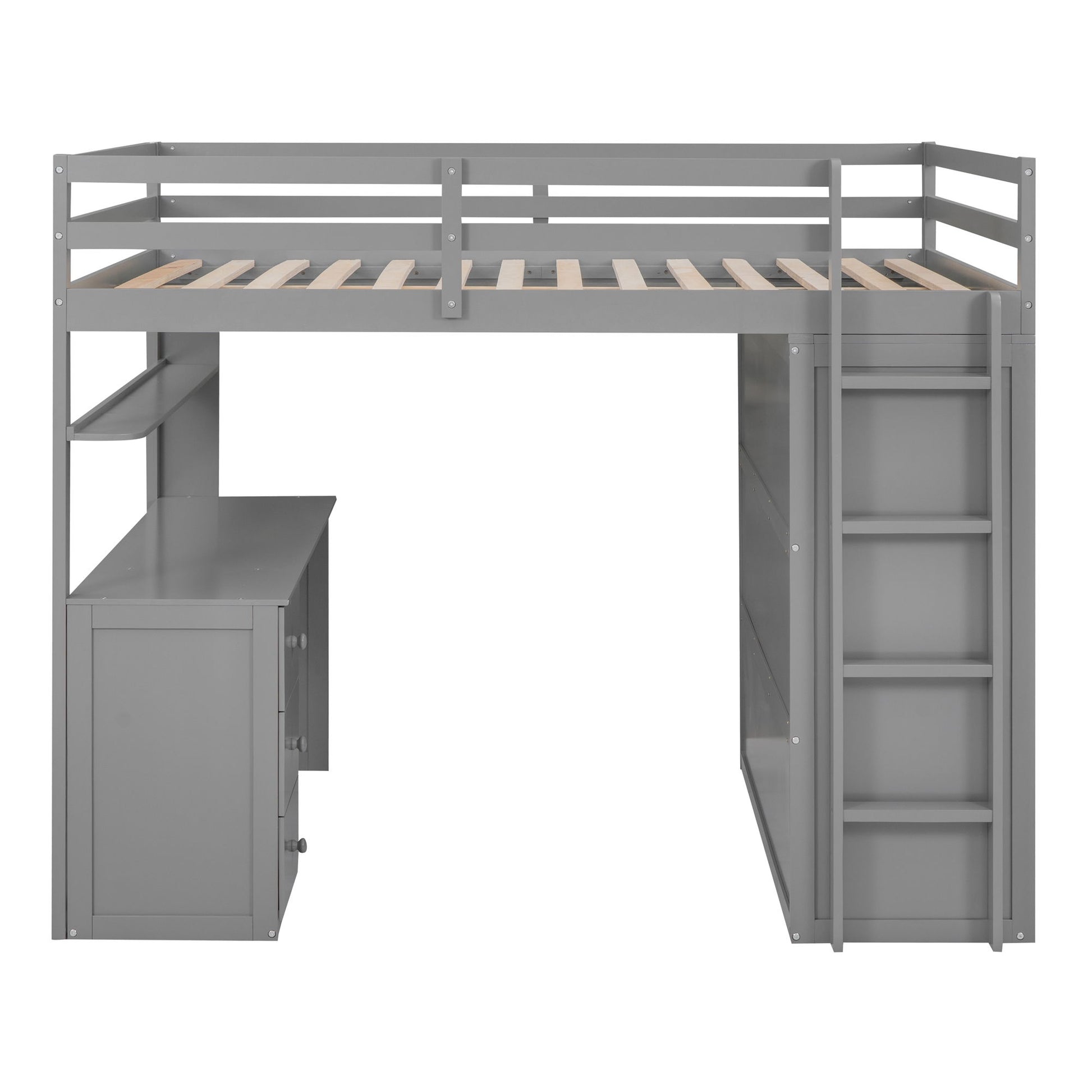 Loft Bed With Drawers, Desk, And Wardrobe - The Sleep Loft - Online Mattress Showroom NYC
