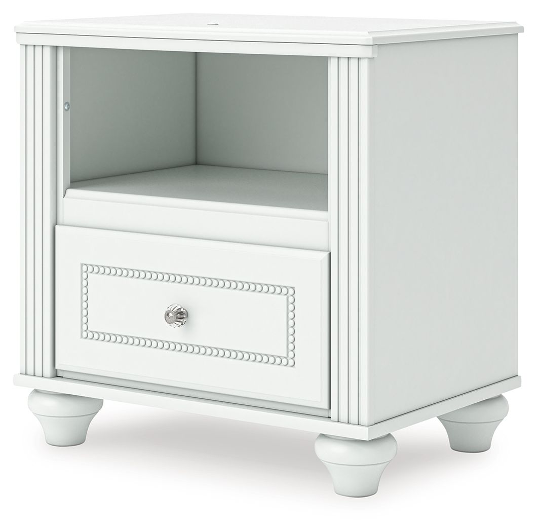 Kozlani - One Drawer Night Stand - White - The Sleep Loft - Online Mattress Showroom NYC