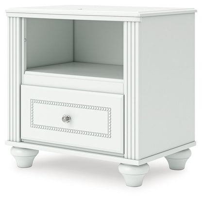 Kozlani - One Drawer Night Stand - White - The Sleep Loft - Online Mattress Showroom NYC