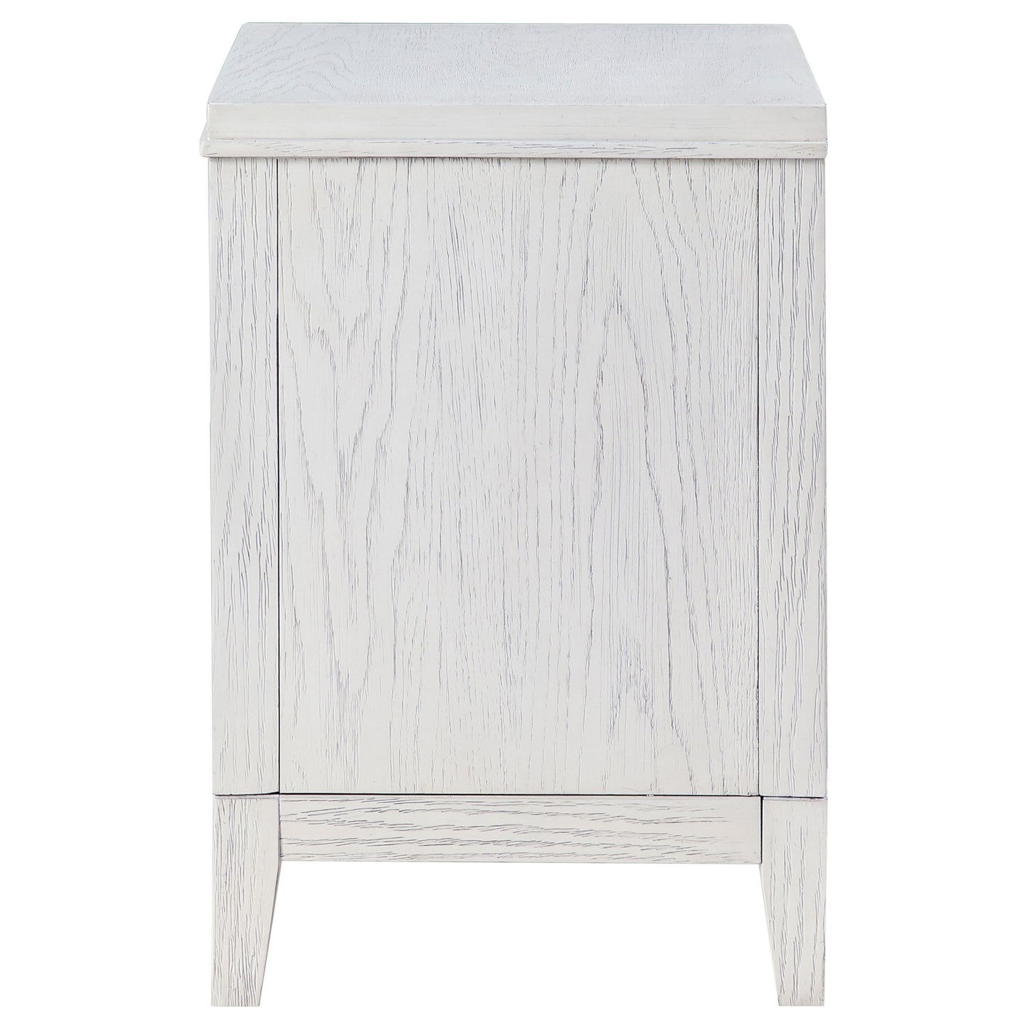 Avril - 2 Drawer Nightstand - White - The Sleep Loft - Online Mattress Showroom NYC