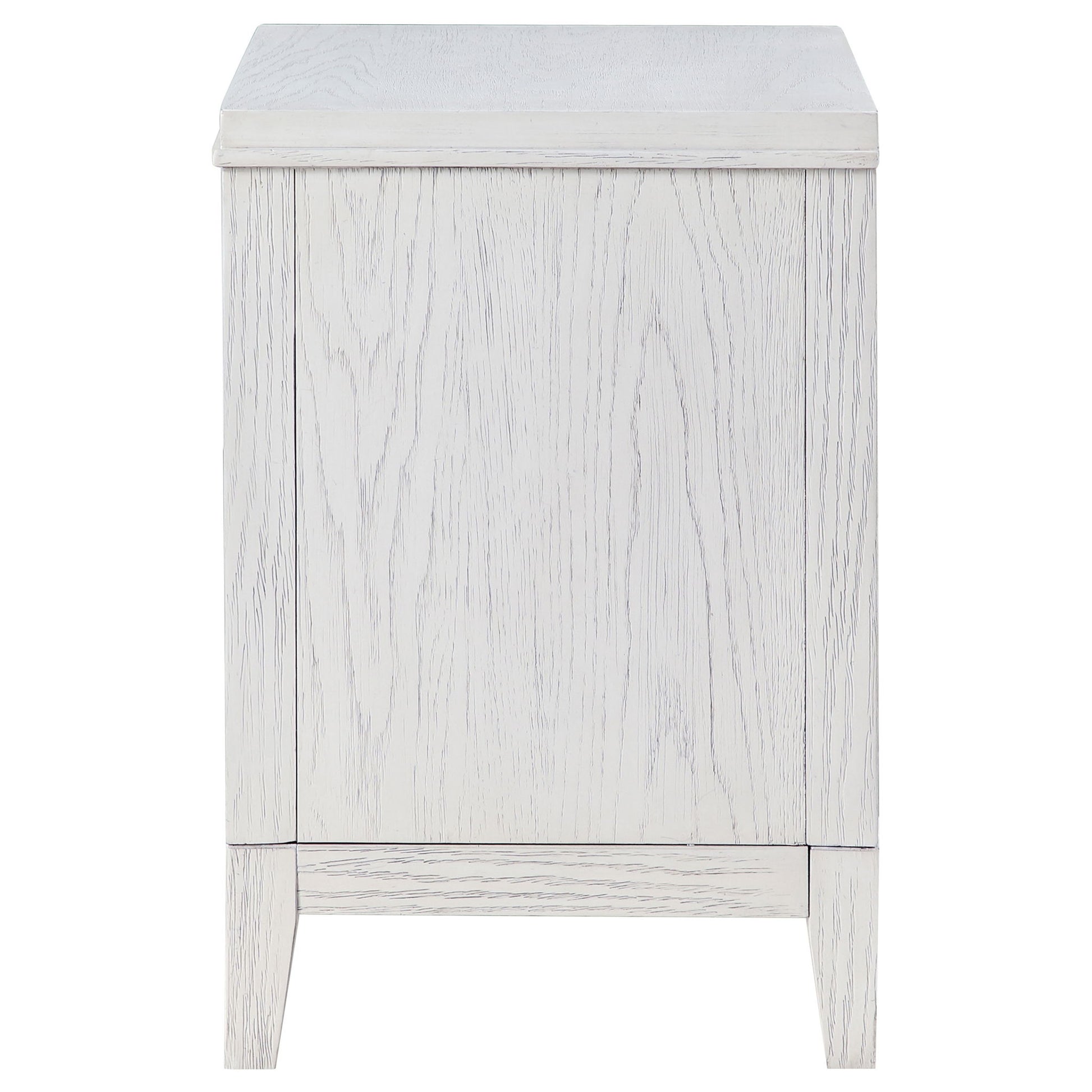 Avril - 2 Drawer Nightstand - White - The Sleep Loft - Online Mattress Showroom NYC