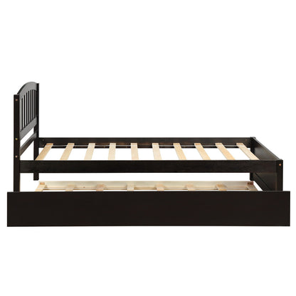 Platform Bed Wood Bed Frame With Trundle - The Sleep Loft - Online Mattress Showroom NYC