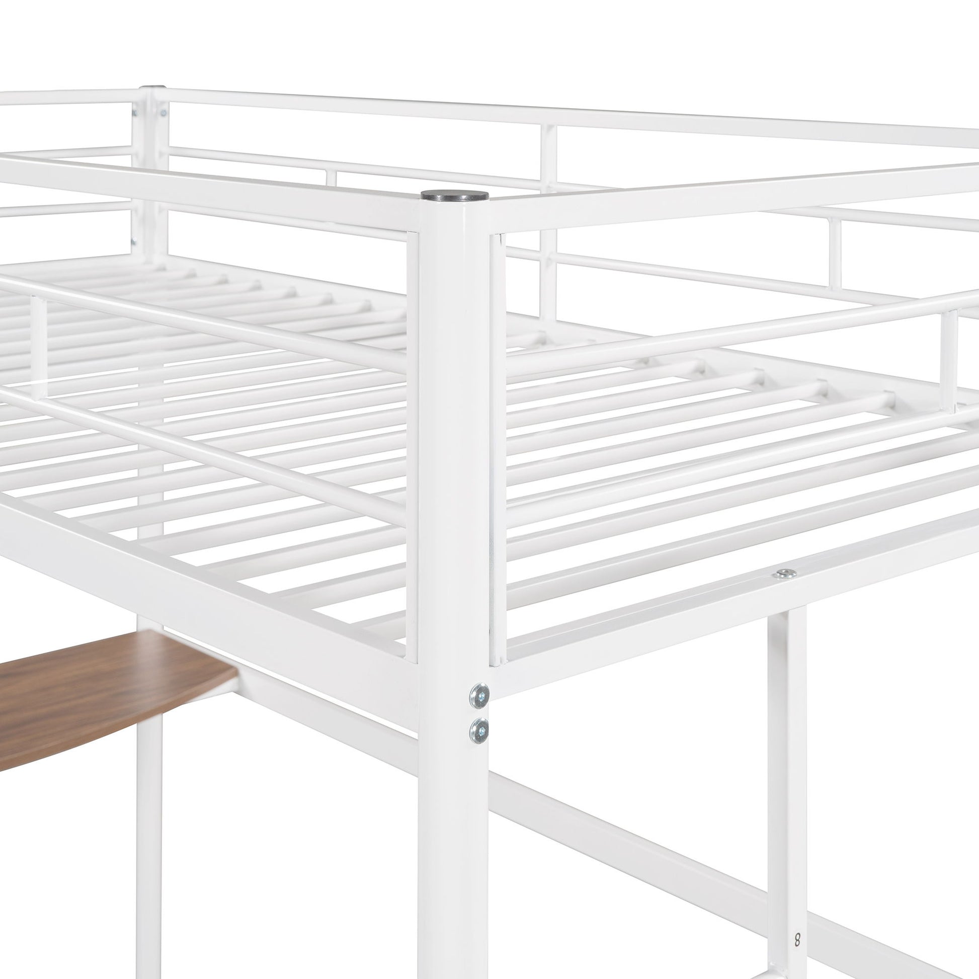 Bunk Bed With Desk, Ladder And Quality Slats For Bedroom - The Sleep Loft - Online Mattress Showroom NYC