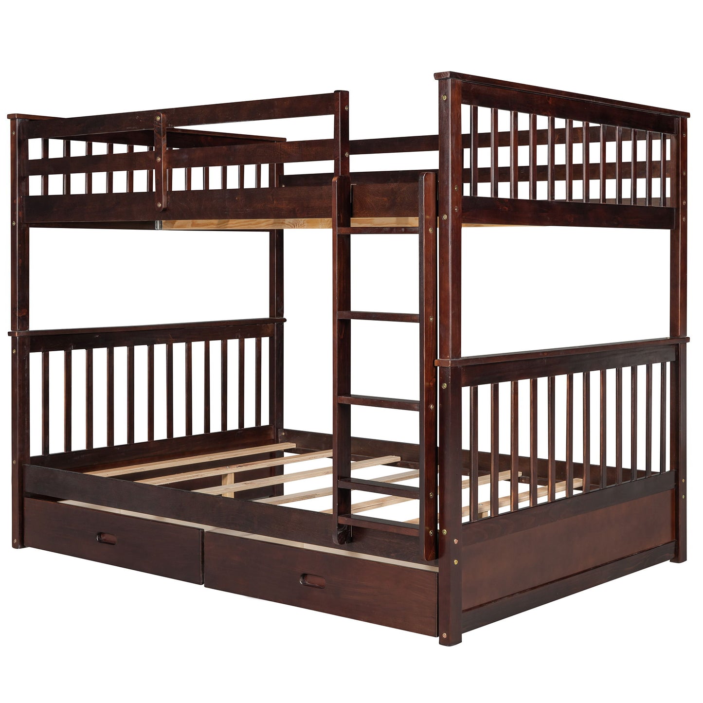 Bunk Bed With Ladders And 2 Storage Drawers - The Sleep Loft - Online Mattress Showroom NYC