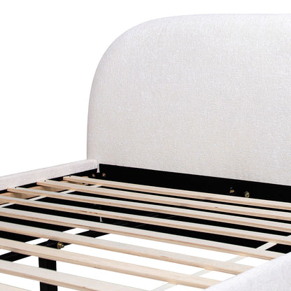 Archie Puffy Grounded - Upholstered Platform Bed - The Sleep Loft - Online Mattress Showroom NYC