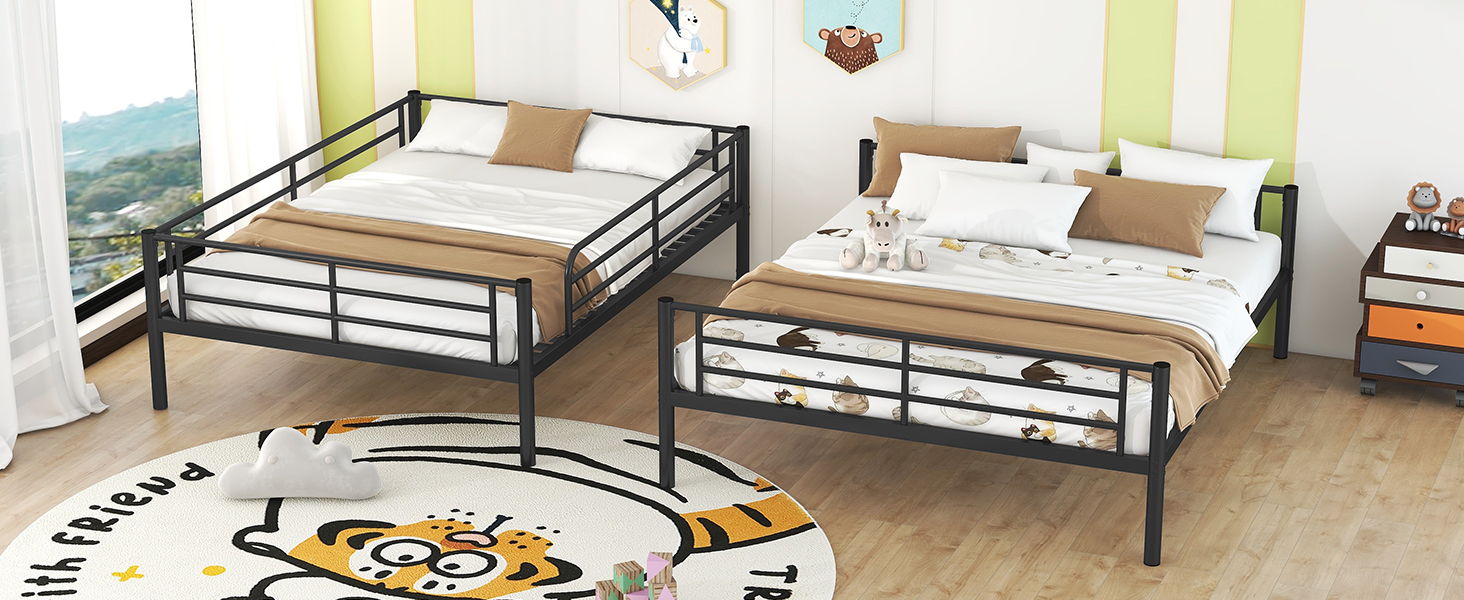 Steel Construction Bunk Bed - The Sleep Loft - Online Mattress Showroom NYC