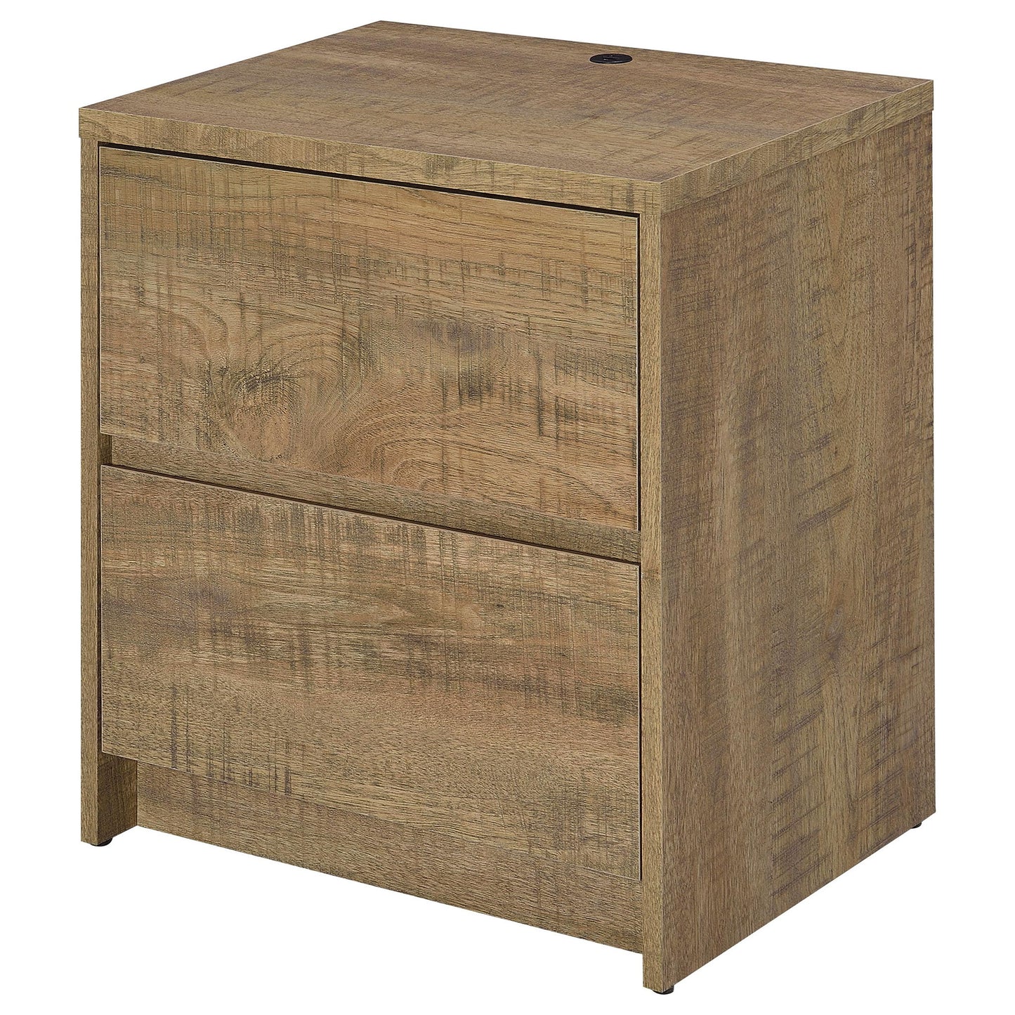 Geary - 2 Drawer Nightstand With LED Lights And USB Charging Ports - The Sleep Loft - Online Mattress Showroom NYC
