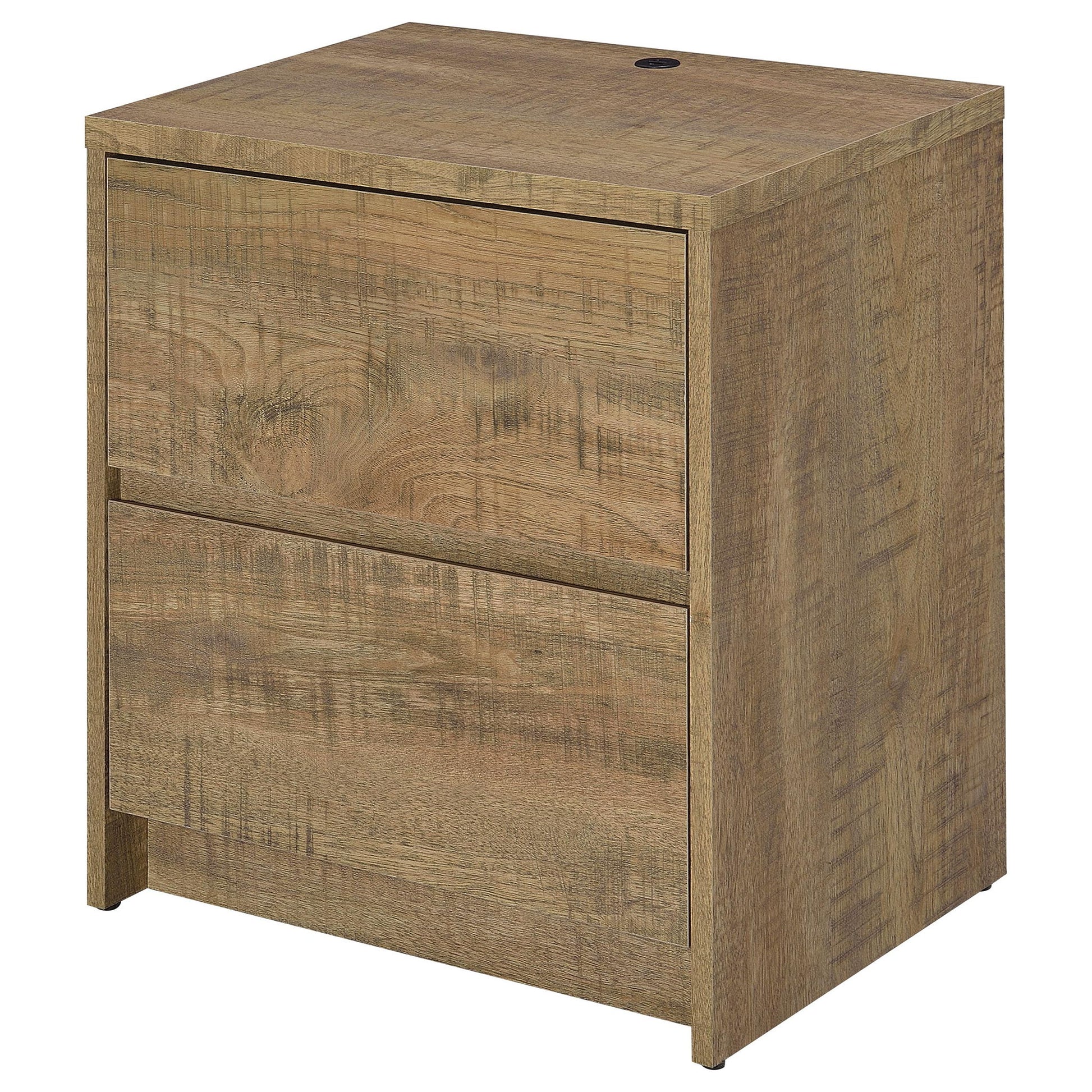 Geary - 2 Drawer Nightstand With LED Lights And USB Charging Ports - The Sleep Loft - Online Mattress Showroom NYC