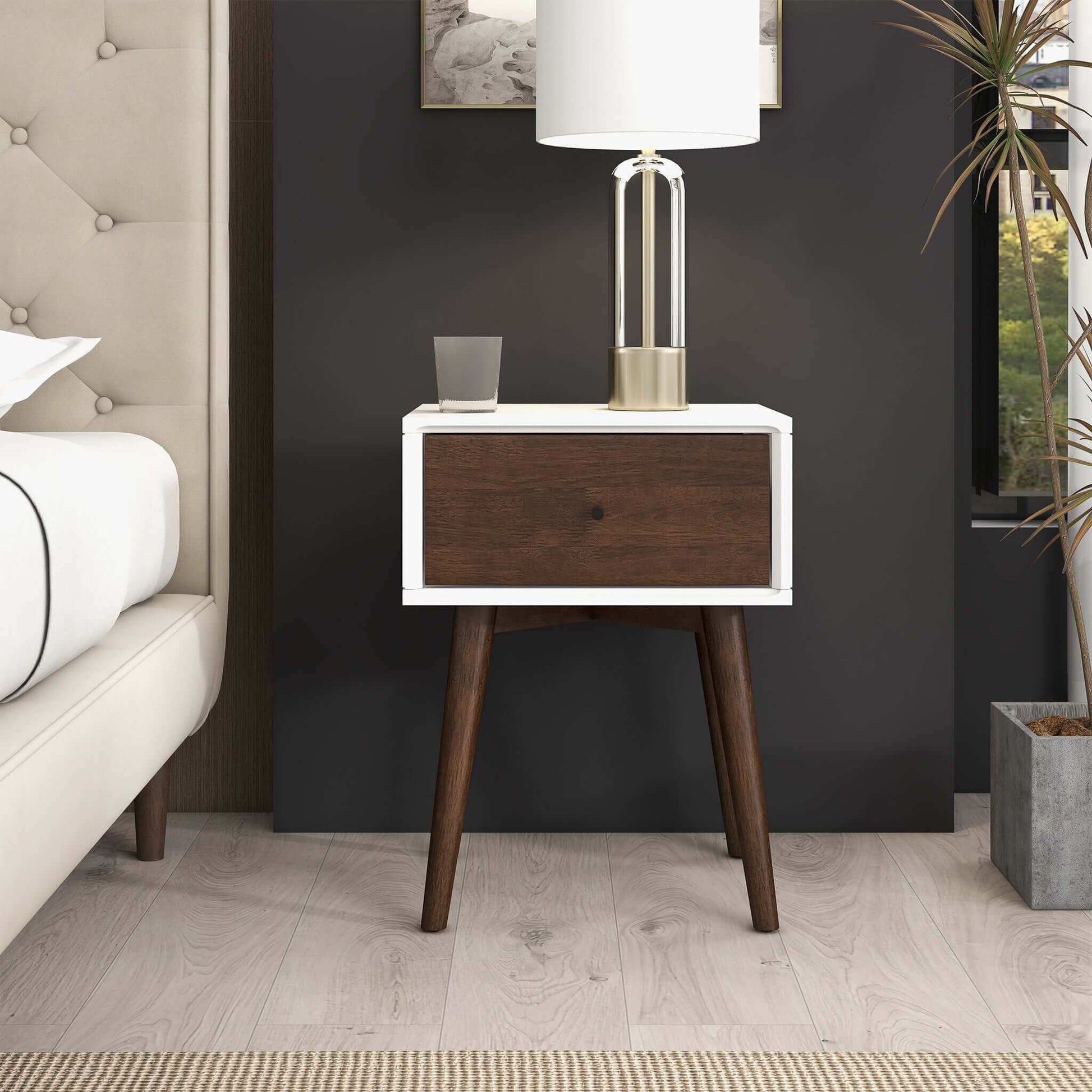 Avery - Modern Design Night Stand - The Sleep Loft - Online Mattress Showroom NYC