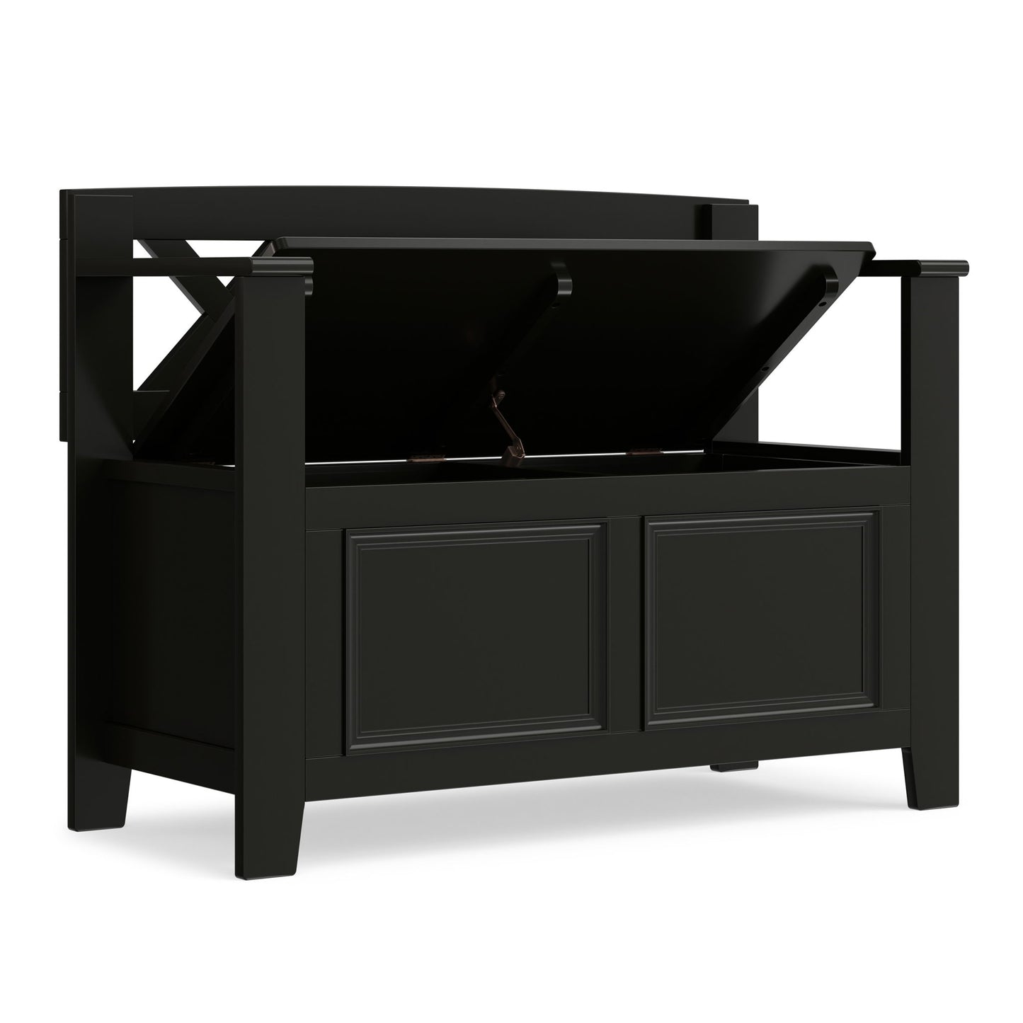 Amherst - Small Transitional Entryway Storage Bench - The Sleep Loft - Online Mattress Showroom NYC