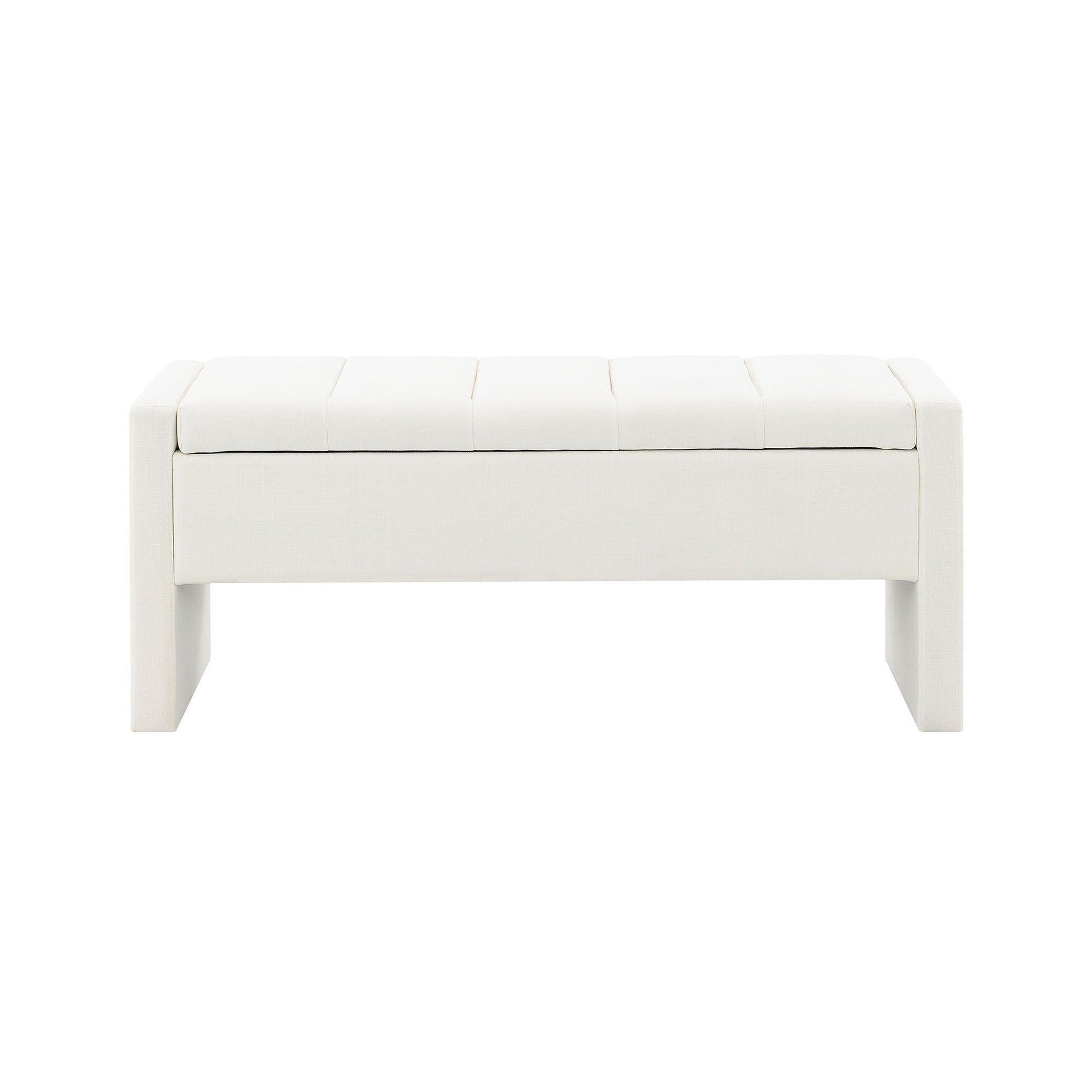 Modern Upholstered Large Bed End Bench With Storage - The Sleep Loft - Online Mattress Showroom NYC